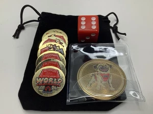 2026 Bo Jackson Battle Arena National Chicago NSCC Coin 7 Token Markers Dice Bag - Afbeelding 1 van 4