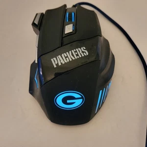 Green Bay Packers RGX-M2 Gaming Wired Mouse Soar RGB Ergonomic 7200DPI 7 Button - Picture 1 of 3