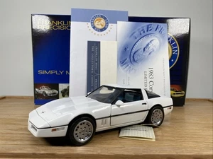 1/24 Franklin Mint 1983 Chevrolet Corvette Coupe 1983 pc B11E422 ! - Picture 1 of 17