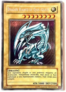 Carta Yu-gi-oh! Dragon Blanco De Ojos Azules Metalica DOR-S001 Perfecto Estado - Imagen 1 de 2
