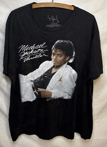 Michael Jackson Thriller T-Shirt Men's XL Album Art Graphic Front Distressed VTG - Picture 1 of 7