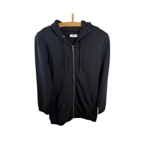 Flashlights Damen Sweatjacke Schwarz Gr 40/42 Kapuze Reißverschluss - Bild 1 von 3