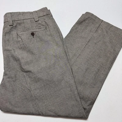 Orvis Pants Mens 38 Gray Linen Cotton Blend Chino Casual Summer Lightweight 38x2 - Image 1 of 4