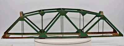 Vtg Green Metal Toy Model Train Set Bridge Trestles O Gauge 1:48 Scale - Image 1 of 4