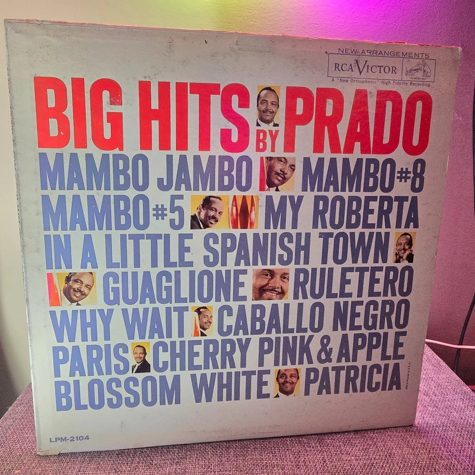 Perez Prado–Big Hits by Prado–1958 RCA Victor–LPM-2104 Vinyl Record LP - Image 1 of 1