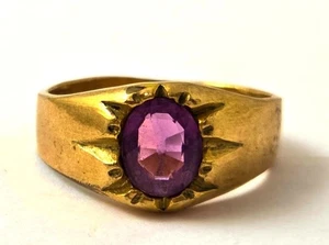 Victorian Ring in Gold Filled Setting, 1910's, Vintage Jewelry - Picture 1 of 4