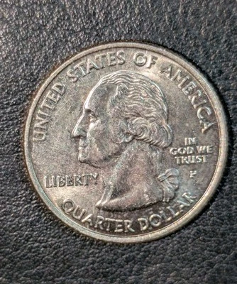 2007-P 25c Idaho State Quarter Proof Like Luster Struck Through Grease Error - Image 1 of 4