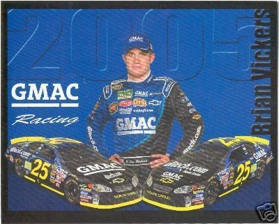 BRIAN VICKERS 2005 GMAC/DITECH NEXTEL CUP POSTCARD Cover