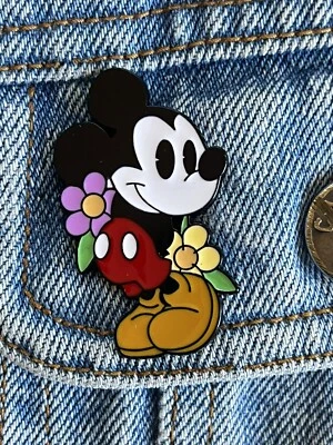 Walt Disney - Adorable Baby Mickey Mouse With Flower Bouquet Enamel Pin - Image 1 of 4