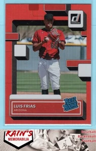 Luis Frias RC 2022 Donruss "Holo Red" "Rated Rookie"#63 Arizona Diamondbacks - Picture 1 of 2