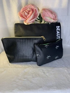 3 BRAND NEW ASSORTED COSMETIC BAGS (PRETTY WICKED) - Picture 1 of 5