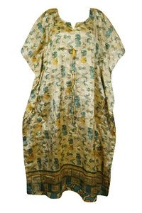 Women's Maxi Caftan Dress Maternity Loose Beach Bikini Cover Up Resort Wear 2XL