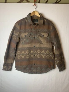 Jachs New York Aztec Southwestern Lined Wool Blend Jacket Shacket Mens Medium - Picture 1 of 8