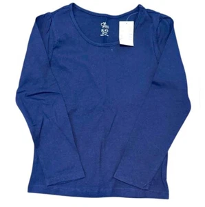 NEW Children’s Place | Girls Navy Long Sleeve Layering Top | Size S 5/6 | NWT - Picture 1 of 2