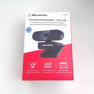 AVerMedia PW310P Webcam Full 1080p 30fps HD Camera With Autofocus - Foto 1 di 7