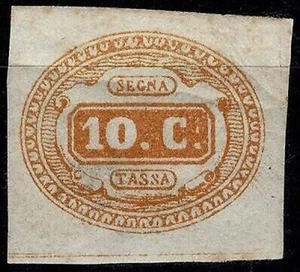 1863 Kingdom D'Italia Postage Stamps 10 Cent Yellow ND MNH Chiavarello MF25337 - Picture 1 of 3