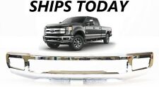 NEW Chrome Steel Front Bumper For 2017-2019 Ford F-250 F-350 Super Duty Pickup