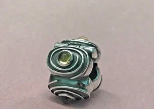 PANDORA | YELLOW CITRINE HYPNOTIZE CLIP *NEW* 790560Ci RARE RETIRED SILVER SWIRL - Picture 1 of 7