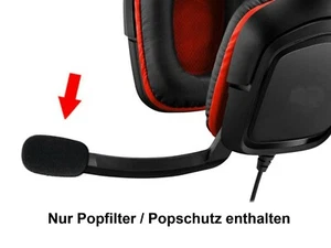 Boom Micrófono Espuma Pop Filtro Protección Pop para Logitech G635 G432 G533 Auriculares - Imagen 1 de 4