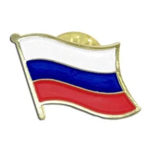 Russia Russian Country Flag Bike Motorcycle Hat Cap lapel Pin - Picture 1 of 2