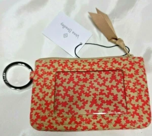 Vera Bradley's ZIP ID CASE in DESERT CLOUD Pattern, Orange, Wallet, 3" x 5" NWT - Picture 1 of 7