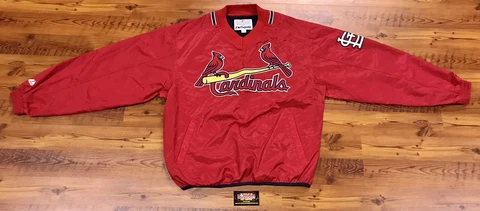 Vintage St. Louis Cardinals Majestic Pullover Jacket Men’s Large Old Stock READ Cover
