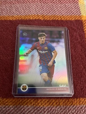 Topps FC Barcelona Team Set Official 2021 Parallel Gavi Rookie 090/275 Misprint - Image 1 of 2