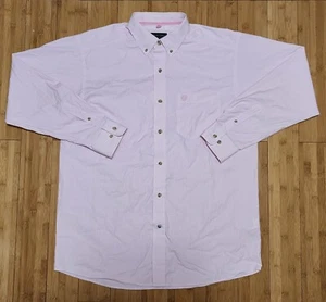 Ariat Pro Series Dayne Western Mini Stripe Vented Shirt Prism Pink Men's L Large - Picture 1 of 9