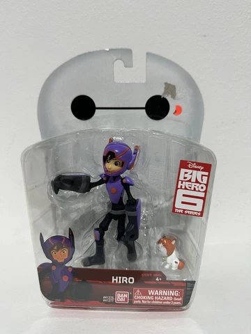 Disney Big Hero 6 The Series Hiro Action Figure Bandai 2018 4.5" Baymax NEW RARE Cover