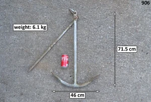 altes Vintage Eisenboot Fischeranker 71,5 cm / 6,1 kg - VERSANDKOSTENFREI - Bild 1 von 6