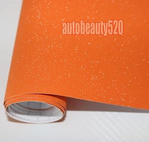 Calcomanía adhesiva de vinilo brillante mate caliente envoltura para todo el automóvil naranja 50 pies x 5 pies - Imagen 1 de 3