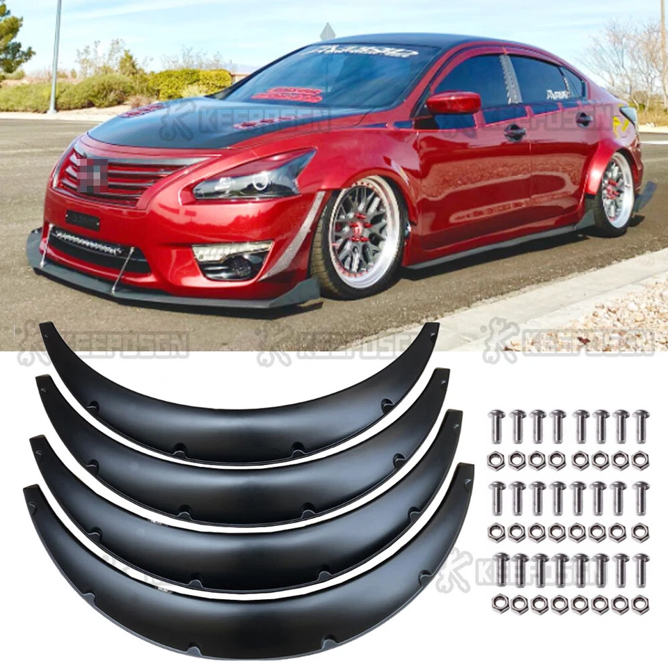 Kit de alargadores de para-lama 4 peças 900 mm 4,5” corpo largo arcos de roda para Nissan Maxima - Imagem 1 de 4