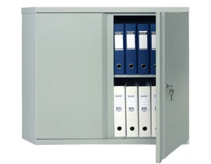 Caja fuerte de 2 estantes M-08 construcción de acero sólido con llave y cerradura de 2 puertas - Imagen 1 de 5