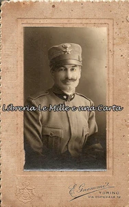 Militaria _ FOTO ORIGINALE _ RITRATTO DI SOLDATO _ fotografo E. GNEMMI Torino - Picture 1 of 1