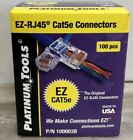 Platinum Tools 100003B EZ-RJ45 Cat 5 Cat5e Pass-Thru Connectors, box of 100 pcs