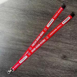 Official Camden Town Brewery Lanyard Red with Key Ring Clip | Keys, Man Cave - Picture 1 of 1