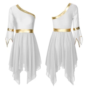 Womens Dress Performance Dance Dresses Training Dancing Costume Show Outwear - Picture 1 of 62