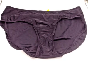 V.M. Swimwear Bikini Swim Bottoms Ruched Briefs Black Women's Plus Size 22W - Picture 1 of 5