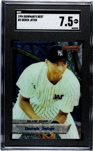  Derek Jeter 1994 BOWMAN'S BEST #2 BLUE CHIP Rookie Card NEW YORK YANKEES RC