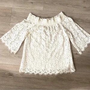 Rachel Zoe Lace Overlay Off Shoulder Lynn Top Size 8 - Picture 1 of 4