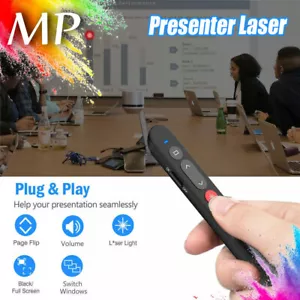 Presenter Laser PowerPoint Präsentation Fernbedienung Präsenter Laserpointer Neu - Bild 1 von 12