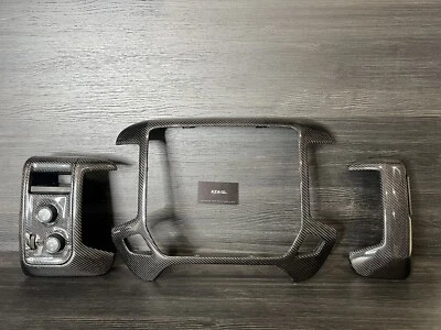 GMC Sierra Chevrolet Silverado 2014-2018 juego de bisel de tablero de fibra de carbono Foto 1 de 4