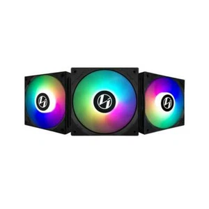 Ventilador PWM de alta presión estática Lian Li ST120 RGB paquete de 3 negro - Imagen 1 de 1