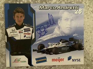 Marco Andretti signed 8.5x11 Promo Photo Indy Car Racing - Picture 1 of 2