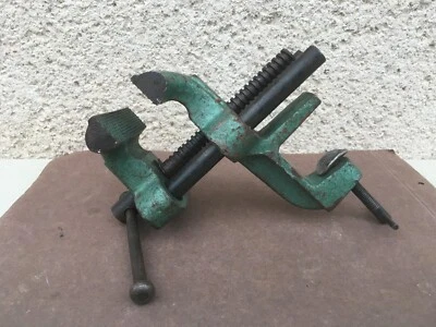 Ancien petit étau à glissières / Serrage / Etabli / Outillage - Photo 1/4