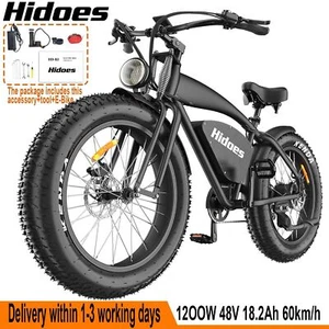 B3 Electric Mountain Bike 700W 48V 18.2AH Battery 26" Fat Tire Bycycle For Adult - Picture 1 of 20