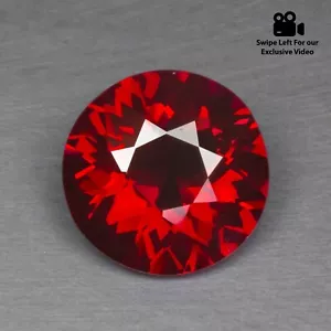 1,64 Karat Top Class rosa rot Rhodolith Granat runde Form loser Edelstein - Bild 1 von 5