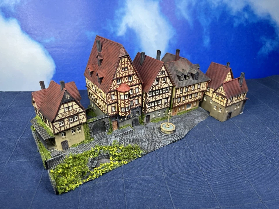 Kibri Spur N 37102 Marktplatz Miltenberg Fachwerkhaus Gebäude Patiniert Gealtert - Bild 1 von 4