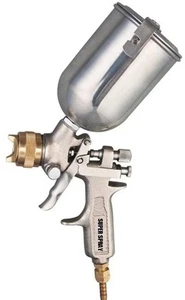Pistola per pittura super spray 1 pinta con alimentazione a gravità 0,57 litri tazza acciaio inox - Foto 1 di 1