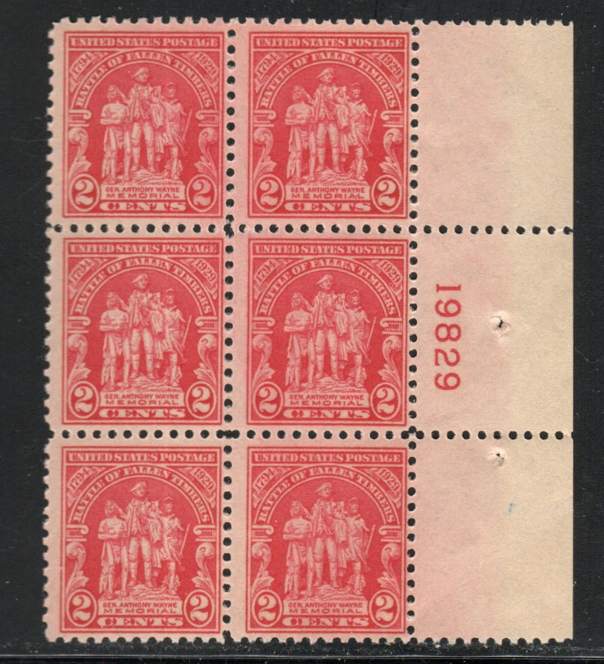 ALLY'S STAMPS US Plate Block Scott #680 2c Fallen Timbers [6] MNH F/VF [HV] - Image 1 of 1